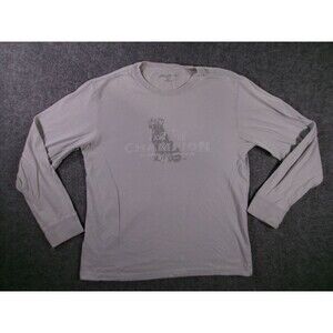 Eddie Bauer Shirt Mens S Field Trial Champion Graphic Gray Casual Long Sleeve